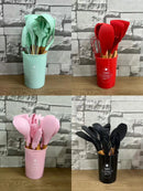 Kit cozinha 12 utensílios de silicone