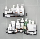 Kit 2 prateleiras com adesivo para banheiro