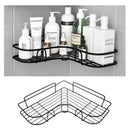 Kit 2 prateleiras com adesivo para banheiro