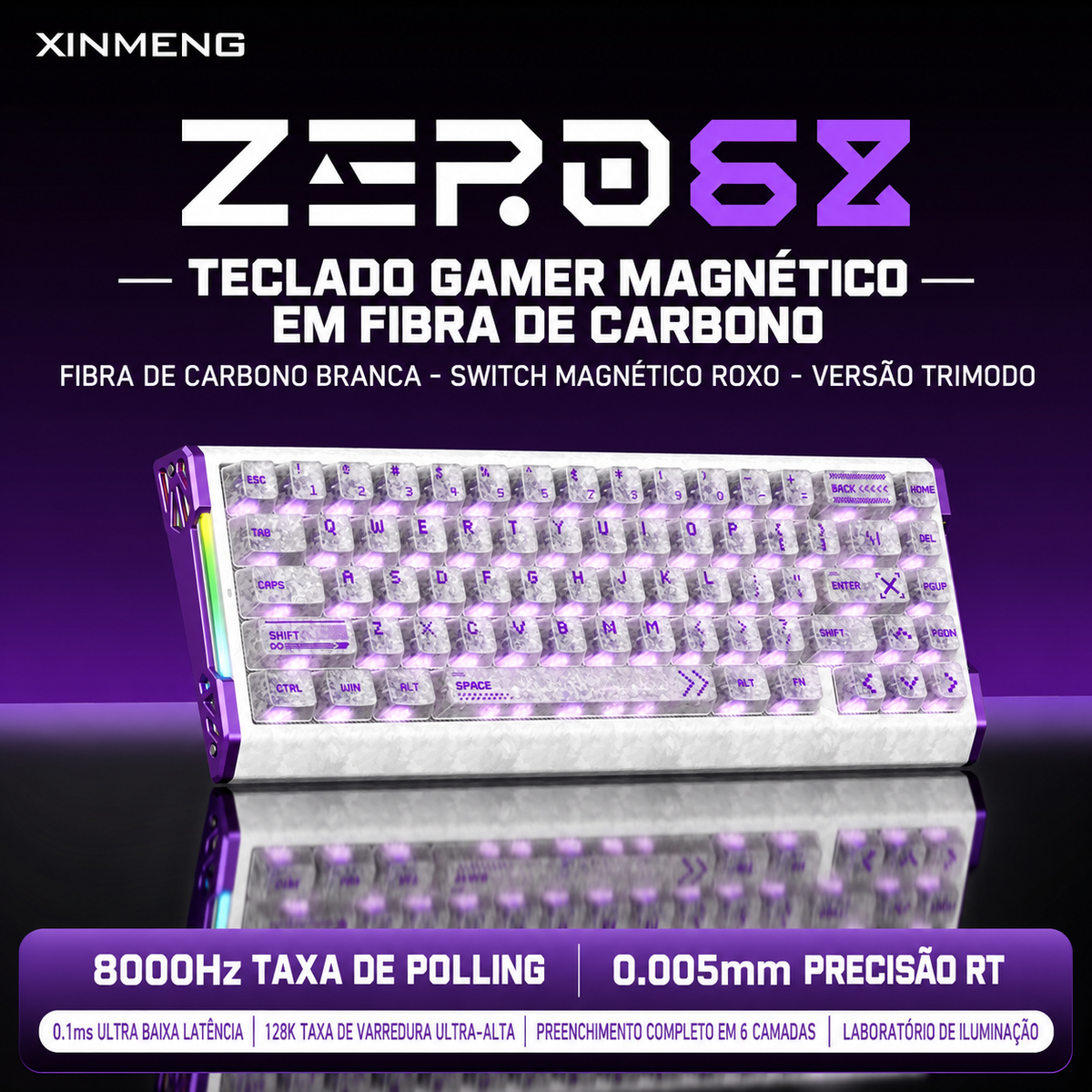 Teclado Magnético Xinmeng ZERO68