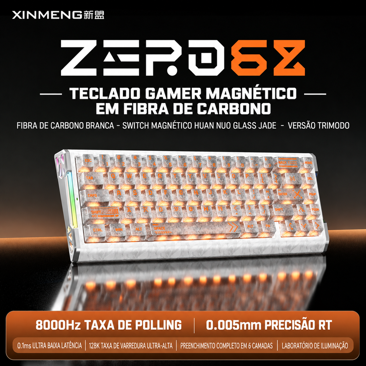 Teclado Magnético Xinmeng ZERO68