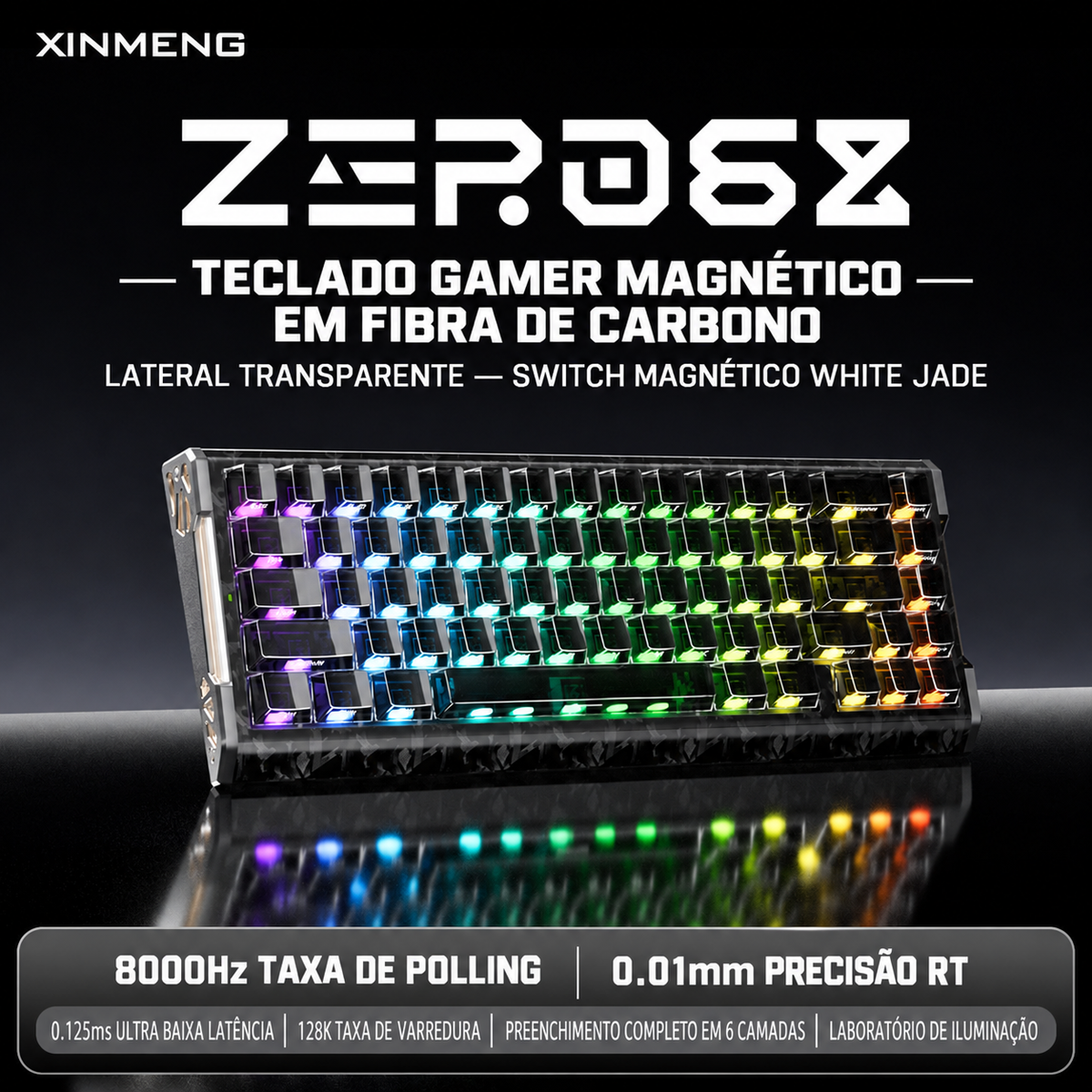 Teclado Magnético Xinmeng ZERO68