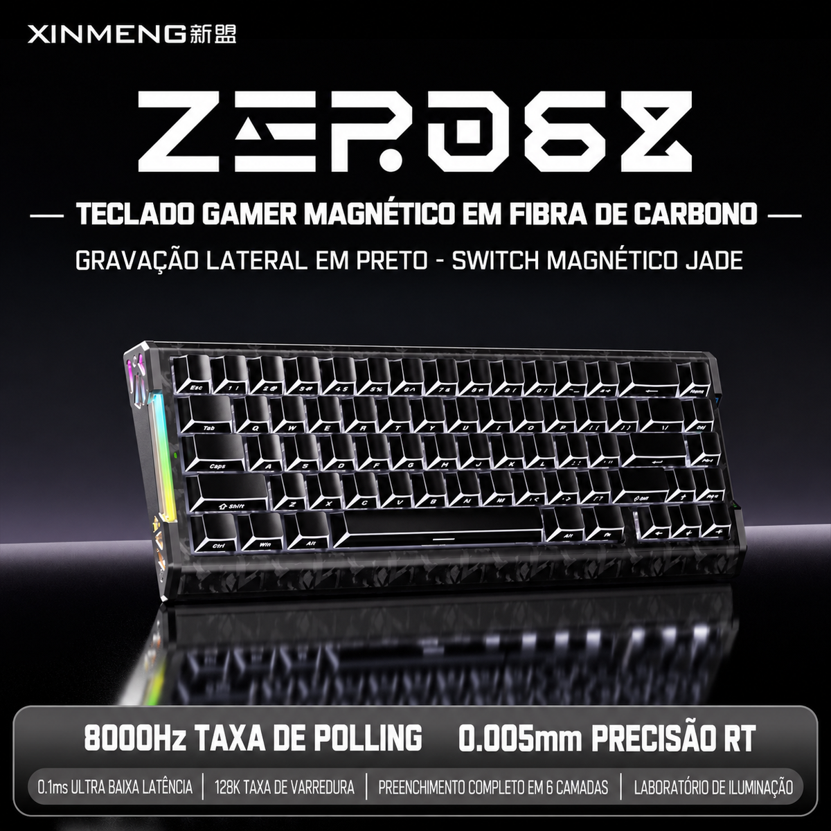 Teclado Magnético Xinmeng ZERO68