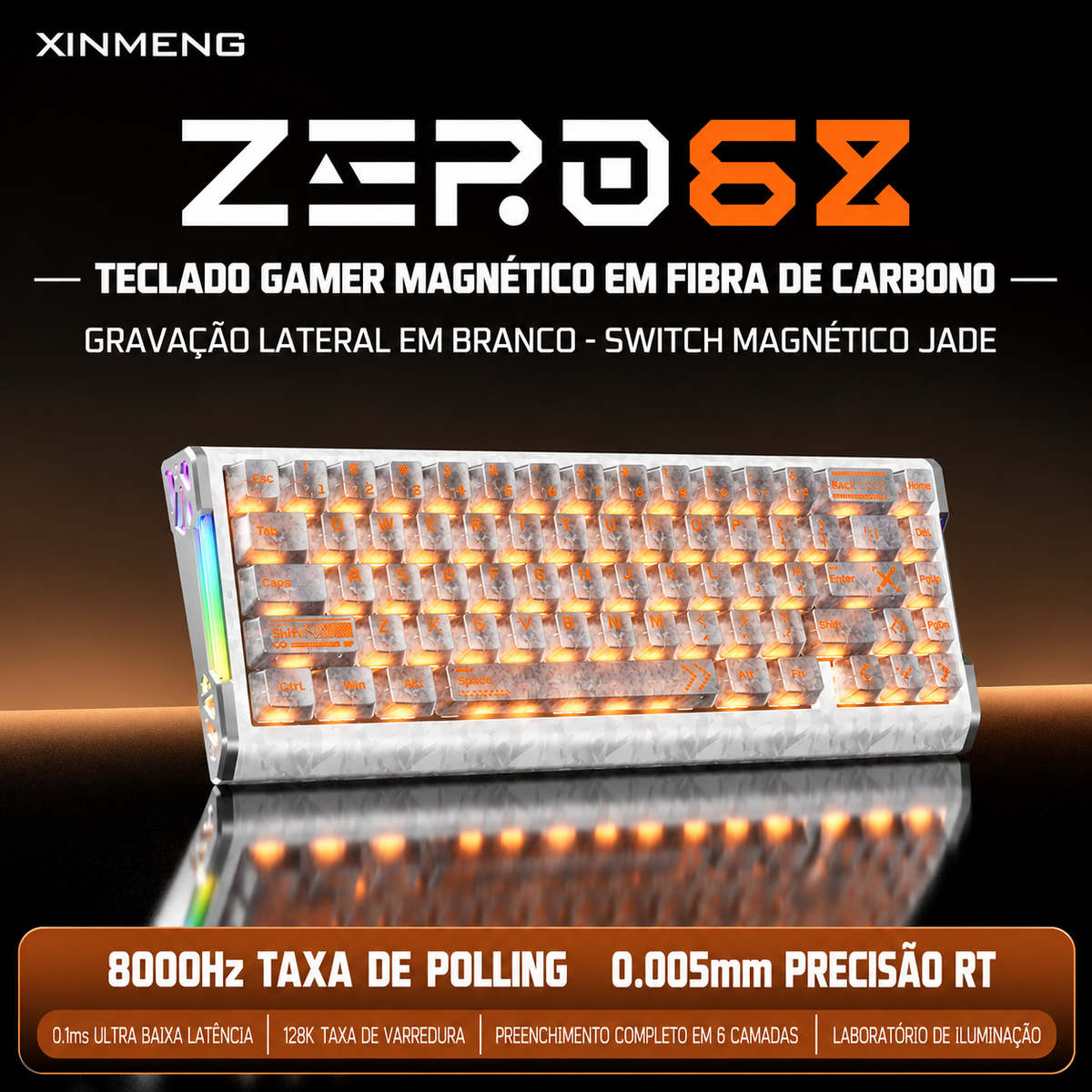 Teclado Magnético Xinmeng ZERO68