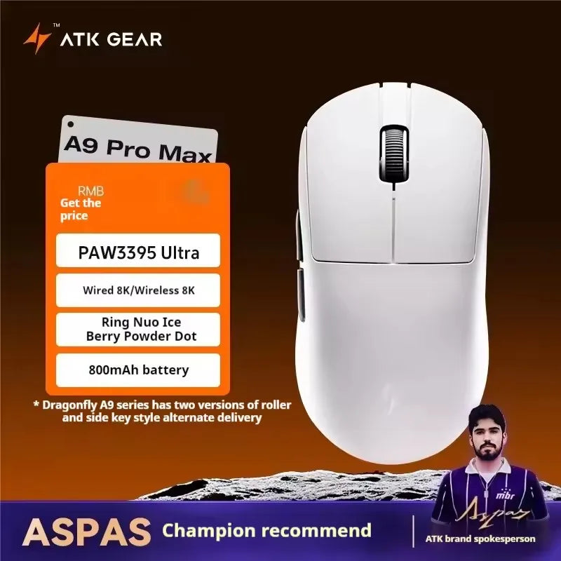 Mouse sem fio ATK Dragonfly A9 Series