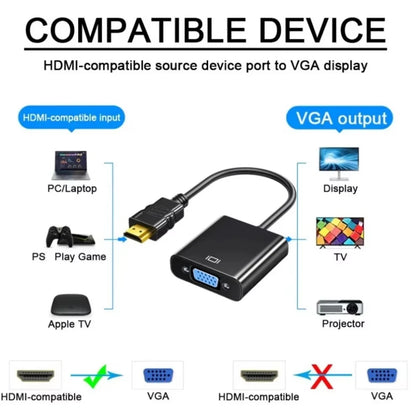 Adaptador conversor HDMI para VGA