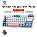 Teclado mecânico K500-B61 Machenike Mini