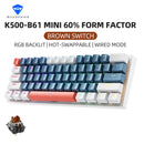 Teclado mecânico K500-B61 Machenike Mini