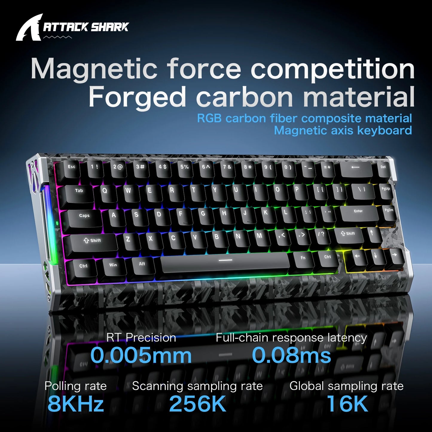 Teclado Magnético Attack Shark R68 HE
