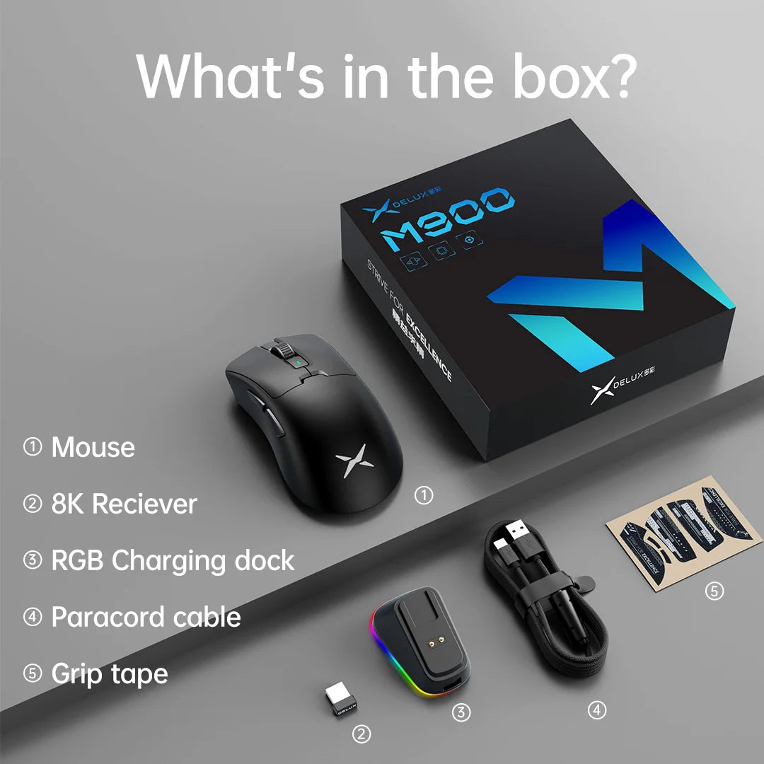Mouse sem fio Delux M900PRO