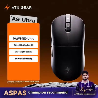 Mouse sem fio ATK Dragonfly A9 Series