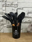 Kit cozinha 12 utensílios de silicone