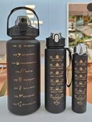 Kit 3 Garrafas de Água 2 litros 900ml 300ml